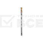 Сверло спиральное по металлу Denzel 8 х 165 мм, Р6М5, Golden Tip, удлиненное, фото 1