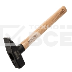 Молоток слесарный Denzel 800 г, кованый квадратный боек, буковая рукоятка, фото 1