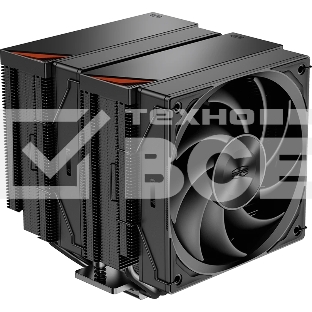 Кулер для процессора PCCooler RZ620 BK (260W, 4-pin PWM, 157.5мм, Al/Cu, 6x6мм, 1x120мм, 86.73CFM, 32dBA, 2200RPM, S: 1851/1700/1200/115X, AM5/AM4, черный)