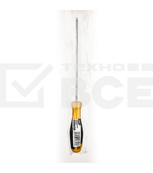 Отвертка шлицевая Deli DL6331501 3х150мм Материал: CR-V. Двухкомпонентная ручка. Хромированная