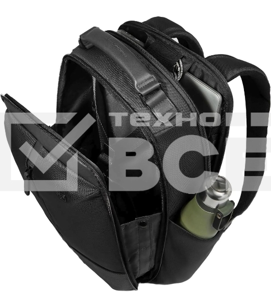 Рюкзак мужской Piquadro Marcel CA6823W138/N черный ткань/натур.кожа