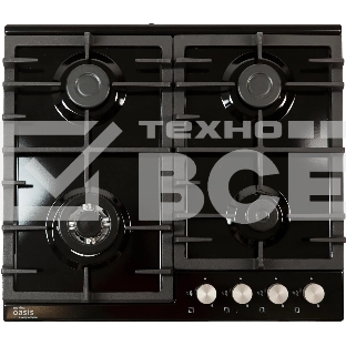 Газовая варочная поверхность Oasis P-MBRT черный