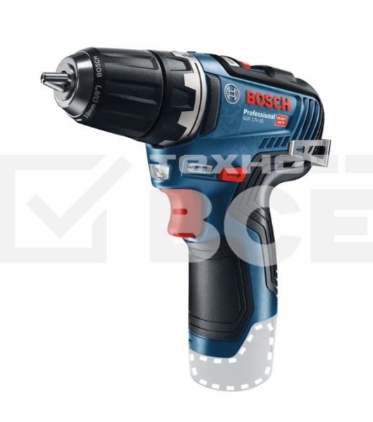 Дрель-шуруповерт Bosch GSR 12V-35, Аккумуляторная, 12В, Без АКБ и ЗУ