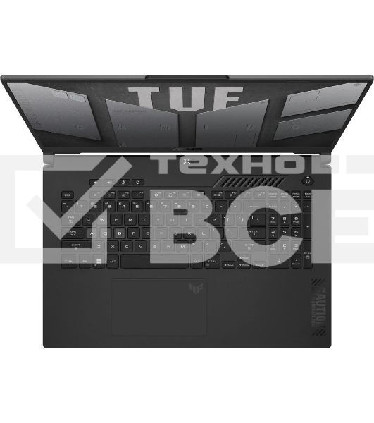 Ноутбук ASUS TUF A16 FA607NUQ-RL024/16'/IPS/AMD Ryzen 7 170/16384Mb/512Gb SSD/nVidia GeForce RTX4050(6144Mb)/Windows 11 Pro/серый/2.2kg