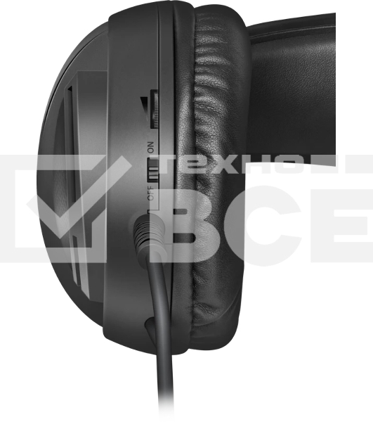 Гарнитура Defender Dexter RG чёрный, проводная, USB / 2 x mini jack 3.5 мм, подсветка