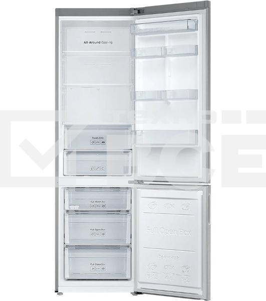 Холодильник Samsung RB37A5200SA серебристый двухкамерный 269/118 л морозилка снизу