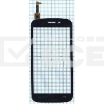 Сенсорное стекло (тачскрин) для Micromax A210 Canvas 4, черное, фото 1