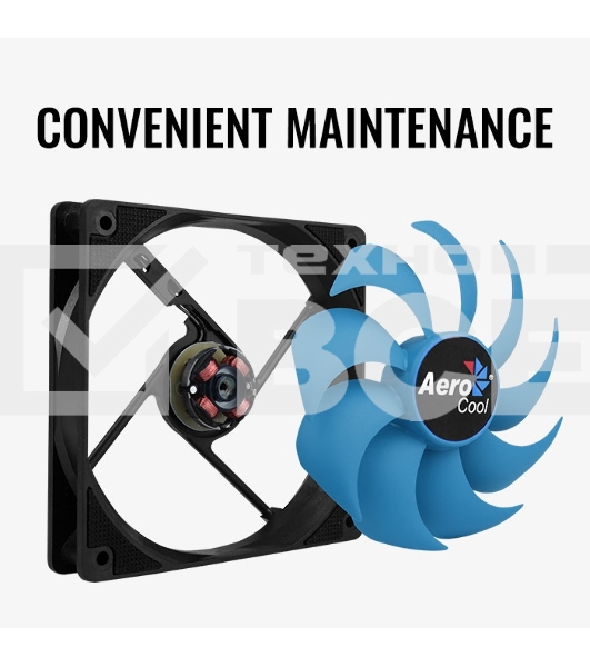 Вентилятор для корпуса AeroCool/Formula Motion 12 Plus черный, 120 мм, 1200 об/мин, 22.1 дБ, 3 pin