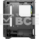 Компьютерный корпус Powercase Ultimate Black, Tempered Glass, 4x 120mm ARGB fans, ARGB HUB, чёрный, ATX  (CUB-A4), фото5