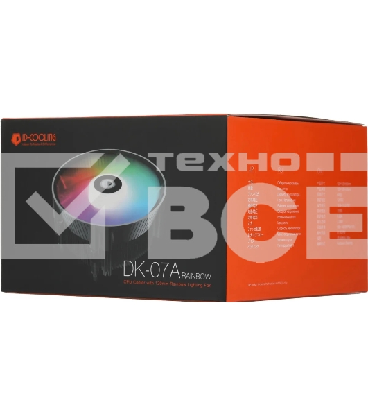 Кулер ID-Cooling DK-07A RAINBOW  черный 120мм алюминий 1800rpm 26db 4-зшт 125W 60мм