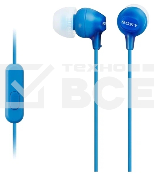 Наушники Sony MDR-EX14AP синий