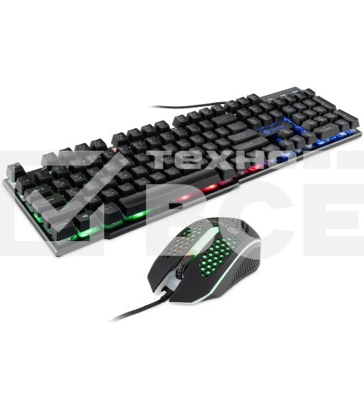 Клавиатура + мышь Оклик GMNG 400GMK клав:черный мышь:черный USB