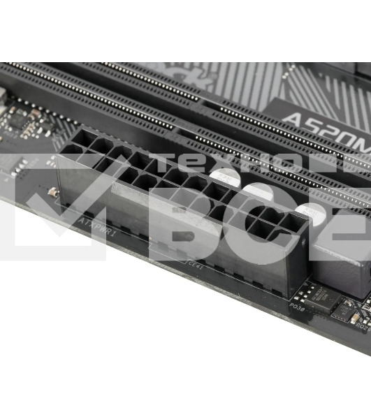 Материнская плата ASRock A520M-HDV, AM4, AMD A520, 2xDDR4, 4xSATA, 1xM.2, 1xPCIe 3.0 x16, 1xPCIe 3.0 x1, 1xDVI-D, 1xHDMI, 1xVGA, 1x 1Gb LAN, 3x3.5 мм, 7.1, mATX
