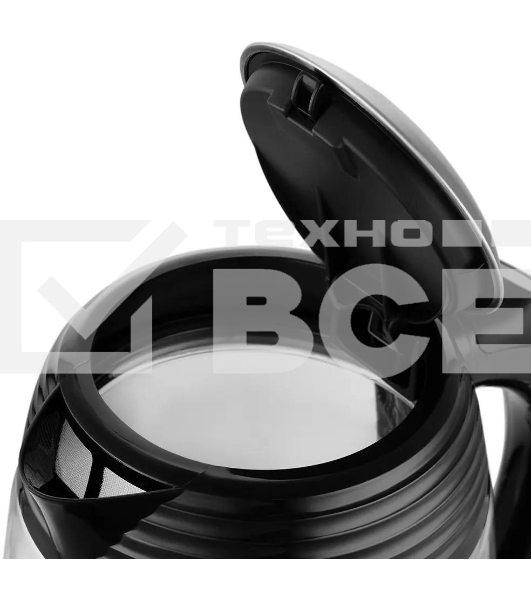 Чайник электрический Kitfort КТ-6126 1.7л. 2200Вт черный (корпус: стекло)