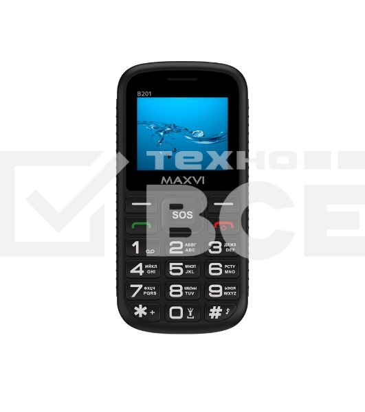 Мобильный телефон Maxvi B201 черный