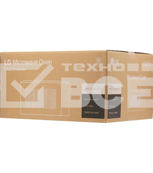 Микроволновая печь LG MW25R35GISL стальной /черный, 25 л, 1000 Вт, переключатели - сенсор