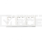 Рамка 3-местная IEK BRITE РУ-3-Бр DECOR 3D-форма белый/белый, фото5