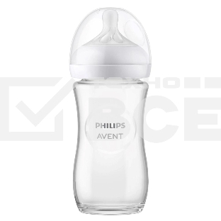 Бутылочка для кормления Philips Avent NATURAL Response 250 мл, 1 шт, стекло