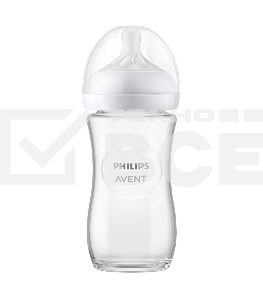 Бутылочка для кормления Philips Avent NATURAL Response 250 мл, 1 шт, стекло