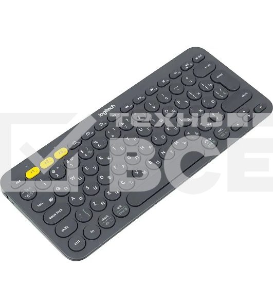 Клавиатура Logitech K380 беспроводная, Bluetooth, темно-серый