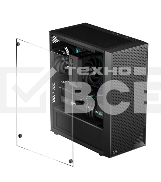 Компьютерный корпус PcCooler C3B310 BK черный без БП mATX 2xUSB3.0 audio bott PSU