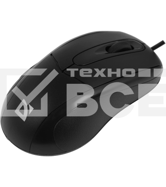 Мышь проводная Defender Standard MB-580 черный, 1000 dpi, USB, кнопки - 3