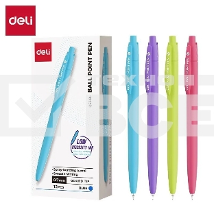 Набор ручек шариковых Deli EQ53-BL ассорти