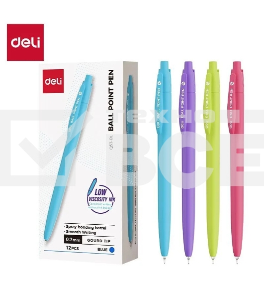 Набор ручек шариковых Deli EQ53-BL ассорти