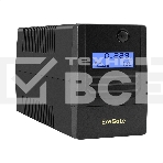 Источник бесперебойного питания ExeGate Smart LB-800.LCD.AVR.4C13 (800VA/480W, LCD, AVR, 4*C13, батарея 12V 9Ah, Black), фото 1