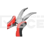 Длинногубцы Matrix Mini, 130 мм, никелированные, изогнутые, авторазжим, двухкомпонентные рукоятки, фото5