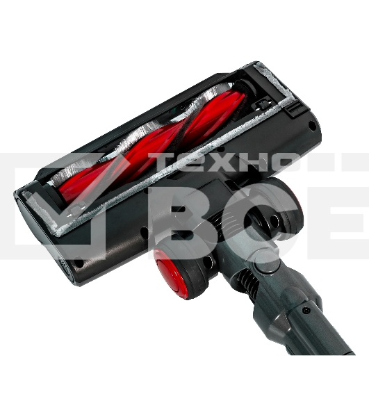 Пылесос вертикальный Supra VCS-5080 красный/серый, питание от аккумулятора, 250 Вт, уборка сухая, пылесборник 0.8 л