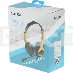 Гарнитура A4Tech Fstyler FH100U желтый/черный, проводная, фото5