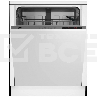 Встраиваемая посудомоечная машина Beko BDIN15360 полноразмерная, белый