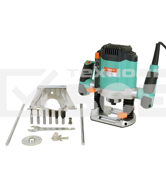 Фрезер Sturm! ER1115 1500 Вт, 16000-30000 об/мин, цанга 6 мм, 8 мм ЛИТАЯ ОПОРА (АЛЮМИНИЙ).