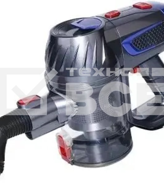 Пылесос вертикальный BQ-VC1002H серый-золотистый, питание от от аккумулятора, 45 Вт, уборка сухая, пылесборник 0.7 л, работа от АКБ max 35 мин.