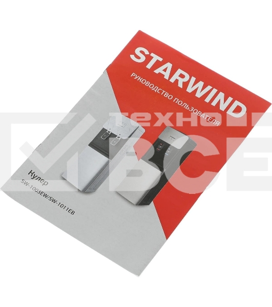 Кулер Starwind SW-1011EB напольный электронный черный/серебристый