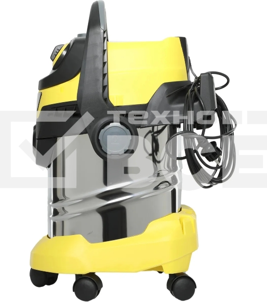 Строительный пылесос Karcher WD 5 S V-25/5/22 желтый, 1100 Вт, уборка сухая/сбор воды, пылесборник мешок/контейнер, 25 л