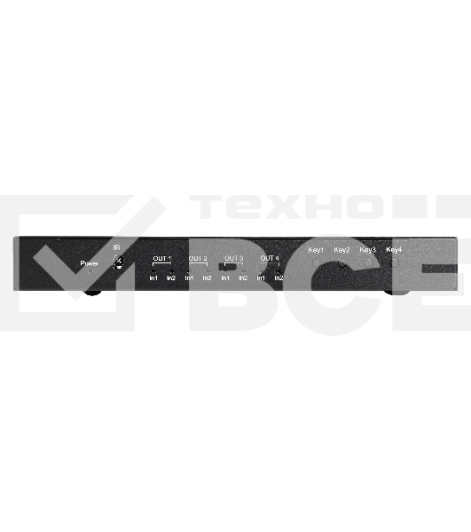 Матричный коммутатор HDMI IconBIT HS-2507 2x4, поддержка 4К60
