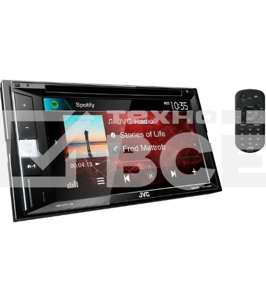 Автомагнитола CD DVD JVC KW-V250BTM 2DIN 4x50Вт