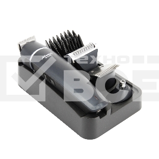 Машинка для стрижки волос ATH-6925 син, сеть, 10Вт, нож из титана, 4 насадки, возможность регулировки