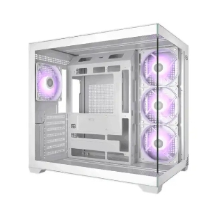 Корпус без блока питания PCCooler C3T700 ARGB WH, Midi-Tower, TG, 4x120мм ARGB, 1xUSB-A 3.0 + 1xUSB-A 2.0 + 1xUSB-C, ATX, mATX, mITX белый