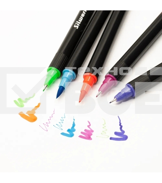 Фломастеры для скетчинга Silwerhof Create 11.5мм 169мм двойной пишущий наконечник, вентилируемый колпачок, 12 цветов, пакет с европодвесом