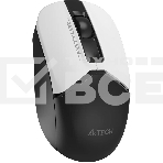 Мышь беспроводная A4Tech Fstyler FG12 белый/черный, 1200 dpi, радиоканал, USB, кнопки - 3, фото2