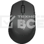 Мышь беспроводная Logitech M280 черный, 1000 dpi, радиоканал, USB, кнопки - 3, фото 1