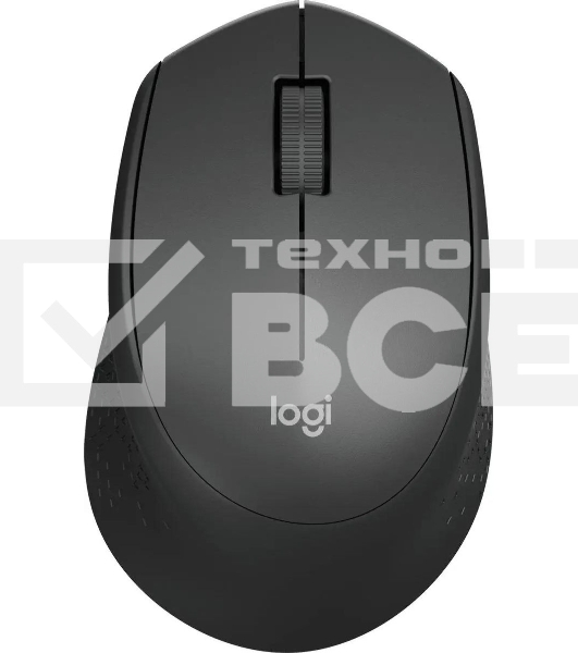 Мышь беспроводная Logitech M280 черный, 1000 dpi, радиоканал, USB, кнопки - 3