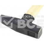 Молоток слесарный Matrix 400 г, квадратный боек, деревянная рукоятка, фото2