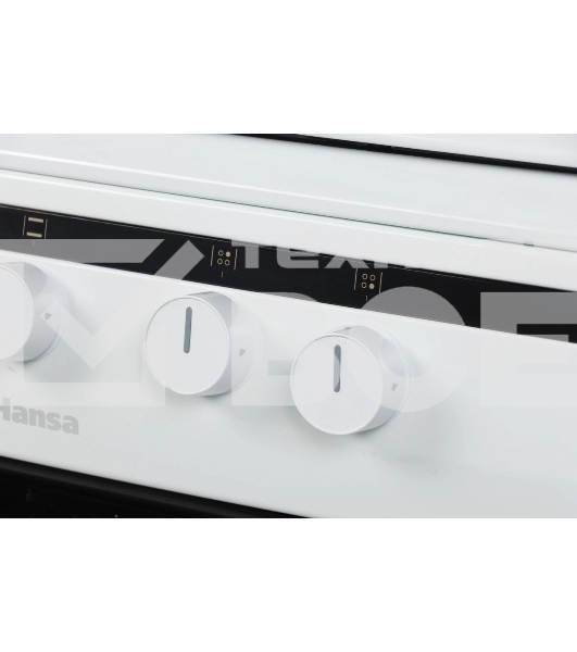 Плита газовая Hansa FCGW61000 белый, конфорок 4 шт, духовка 58 л, 60 см x 85 см x 60 см