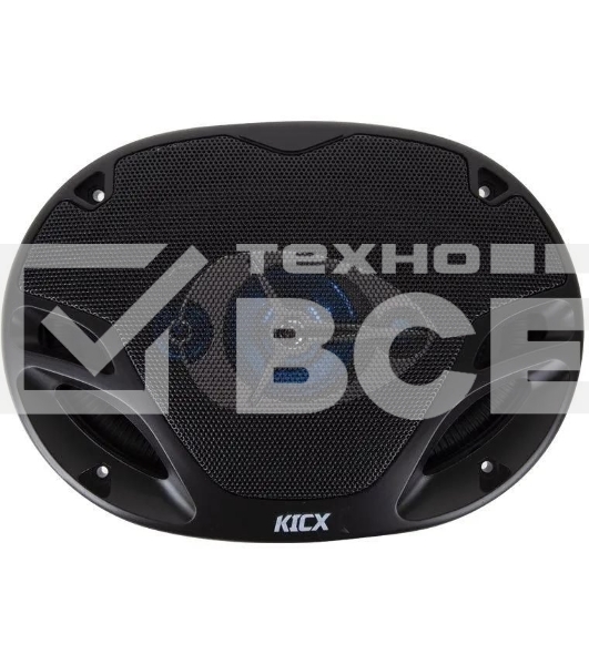 Колонки автомобильные Kicx GX-693 200Вт 92дБ 4Ом 15x23см (6x9дюйм) (ком.:2кол.) коаксиальные трехполосные
