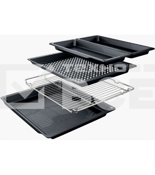 Электрический духовой шкаф Bosch HJG852YB0T Serie 6, 60 см, 66 л, черный,сенсорное управление, 8 режимов+AutoPilot 30(30 автоматических программ), LCD-дисплей, галогенное освещение, самоочистка EcoClean,Soft Open and Soft Close door,телескопические направляющие на 2 уровнях