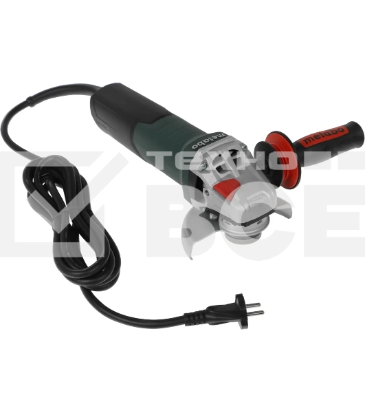 Шлифмашина угловая Metabo WEV 15-125 Quick 600468000 1550вт, 125 мм, 3.5Нм, 11000 об/мин, вес 2.5 кг